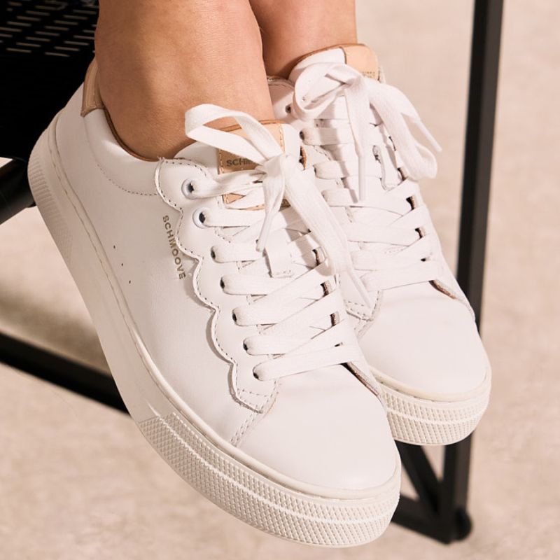 SPARKLE WAVE W - NAPPA/PATENT - WHITE/BEIGE